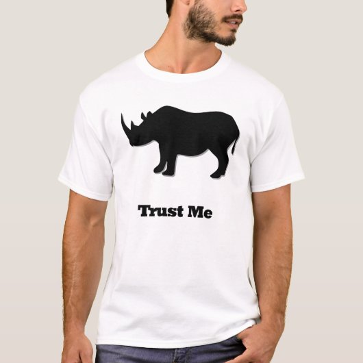 Rhino Trust Me Black Tシャツ (正面)