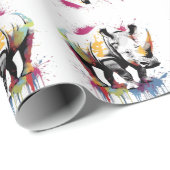 Rhino Wildlife & Waterカラーセット自然 ラッピングペーパー (ロールコーナー)