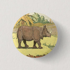 Rhinocerosストーリーブックイラスト 缶バッジ