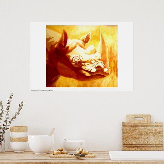 Rhinoceros ポスター (キッチン)