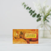 Rhinoceros、African Rhino、コーヒーハウス 名刺 (スタンド正面)