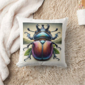 Rhinoceros Beetle 050824IREF208 - Watercolor クッション (ブランケット)