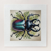 Rhinoceros Beetle 310824IREF209 - Watercolor ジグソーパズル (横)