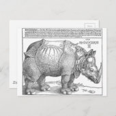 Rhinoceros by Albrecht Durer ポストカード (正面/裏面)