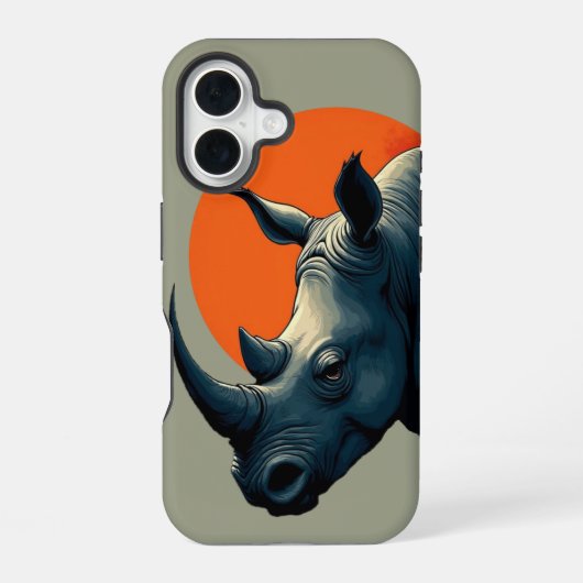 Rhinoceros iPhone 16ケース (裏面)