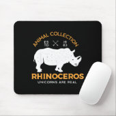 Rhinoceros Unicorns Are Real Funny Animal  マウスパッド (マウス)