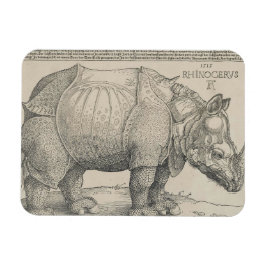 Rhinoceros, Woodcut by Albrecht Durer マグネット
