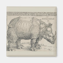 Rhinoceros, Woodcut by Albrecht Durer