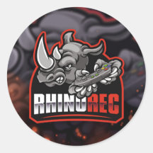 RhinoRecラウンドステッカー