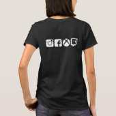 RhinoRec女性ティー Tシャツ (裏面)