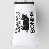 Rhinos Dont Believe ゴルフヘッドカバー (回転90)