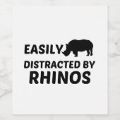 RHINOS EASILY DISTRACTED ワインラベル (シングルラベル)