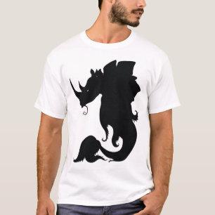 Rhinostegofishの黒いティー Tシャツ
