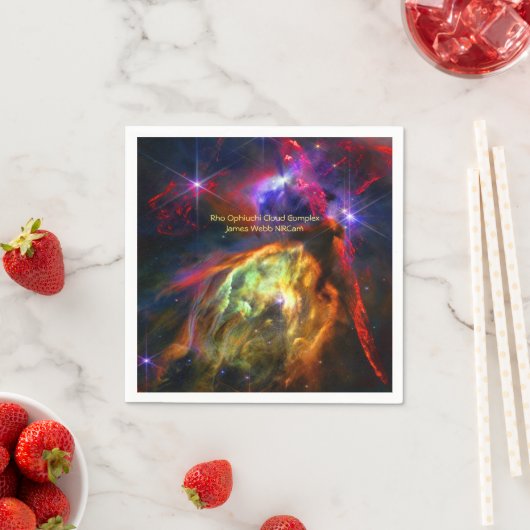 Rho Ophiuchi Cloud Complex, James Webb宇宙写真 スタンダードカクテルナプキン (インサイチュ)
