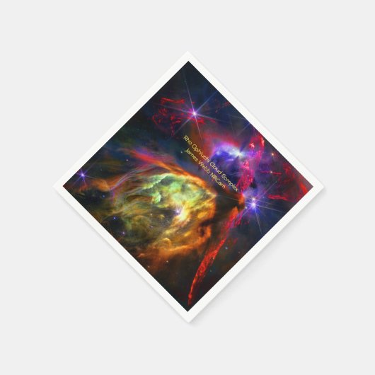 Rho Ophiuchi Cloud Complex, James Webb宇宙写真 スタンダードカクテルナプキン (角)