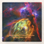 Rho Ophiuchi Cloud Complex - James Webb NIRCam ガラスコースター (正面)