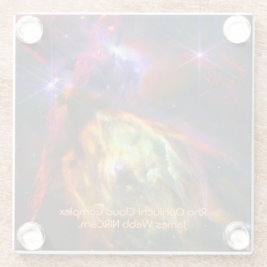 Rho Ophiuchi Cloud Complex - James Webb NIRCam ガラスコースター (裏面)