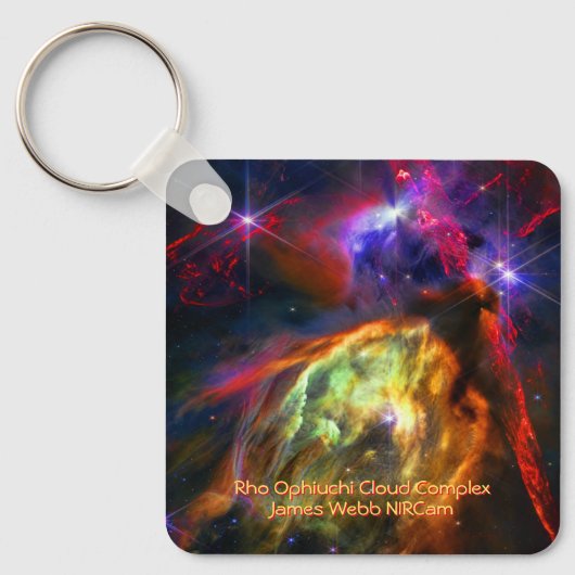 Rho Ophiuchi Cloud Complex - James Webb NIRCam キーホルダー (正面)
