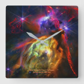 Rho Ophiuchi Cloud Complex - James Webb NIRCam スクエア壁時計 (正面)