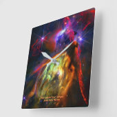 Rho Ophiuchi Cloud Complex - James Webb NIRCam スクエア壁時計 (傾斜)