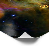 Rho Ophiuchi Cloud Complex - James Webb NIRCam ポスター (コーナー)