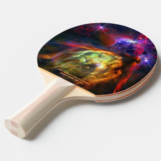 Rho Ophiuchi Cloud Complex - James Webb NIRCam 卓球ラケット (正面アングル)