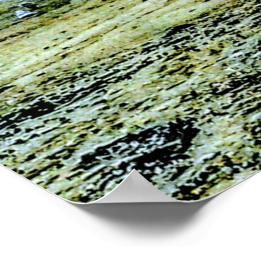 Rhode Island Beach Landscape Photo ポスター (角)