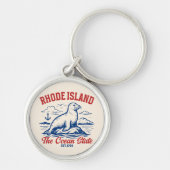 Rhode Island Beach Vibes Gift Idea キーホルダー (正面)