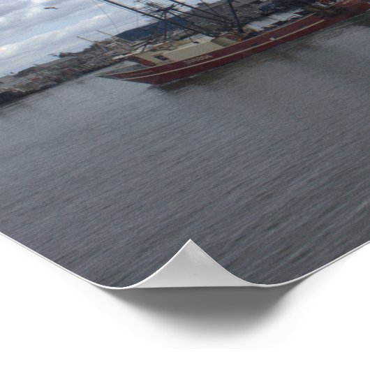 Rhode Island Boat Waterscape Poster ポスター (角)