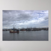 Rhode Island Boat Waterscape Poster ポスター (正面)