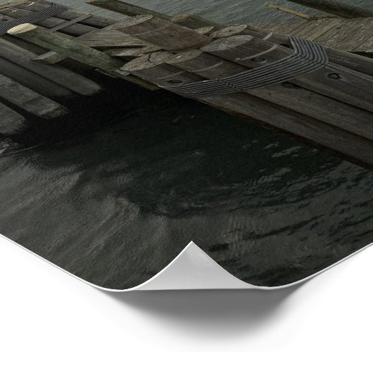 Rhode Island Boats at Sunset Poster ポスター (角)