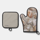 Rhode Island Clams Oven Mitt and Pot Holders 鍋つかみ&鍋敷きセット (正面)