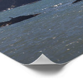 Rhode Island Cliffside Ocean Waterscape Poster ポスター (角)