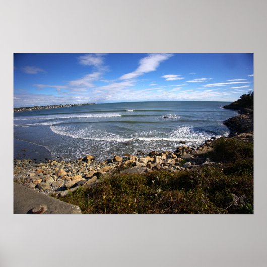 Rhode Island Cliffside Waterscape Poster ポスター (正面)