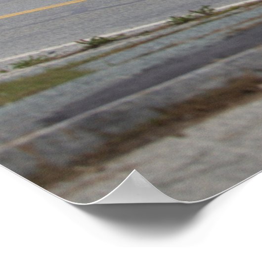 Rhode Island Highway by Ocean Poster ポスター (角)