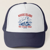 Rhode Island Marine Life Art for Nature Lovers キャップ (正面)