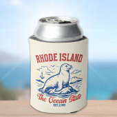 Rhode Island Nature Scene – Seal & Sea Design 缶クーラー