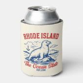 Rhode Island Nature Scene – Seal & Sea Design 缶クーラー (缶正面)