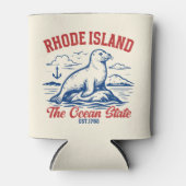 Rhode Island Nature Scene – Seal & Sea Design 缶クーラー (正面)