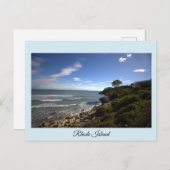 Rhode Island Ocean Cliffside Postcard ポストカード (正面/裏面)