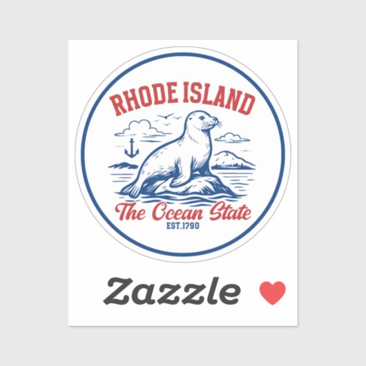Rhode Island Ocean State Seal Design シール (シート)