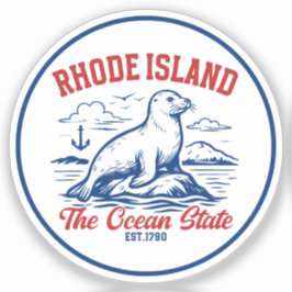 Rhode Island Ocean State Seal Design シール