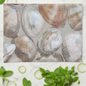 Rhode Island Quahog Clams Coastal Kitchen Towels キッチンタオル (折り畳み)