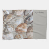 Rhode Island Quahog Clams Coastal Kitchen Towels キッチンタオル (横)