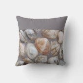 Rhode Island Quahog Clams Coastal Throw Pillow クッション (裏面)