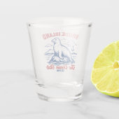 Rhode Island Seal Illustration for Tourists ショットグラス (裏面)