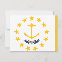 Rhode Island State Flag Little Rhody 13 Stars ポストカード