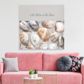 Rhode Island State Outline Rustic Stretched Canvas キャンバスプリント (インサイチュ (リビング))