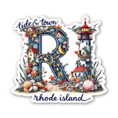 Rhode Island Sticker | Tide & Town Coastal Design シール