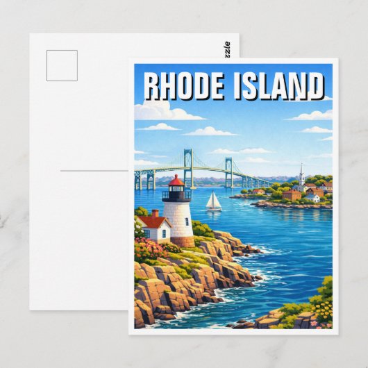 Rhode Island Travel ポストカード (正面/裏面)